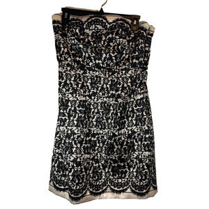 NEW Tibi New York 10 Strapless Floral Silk & Wool-blend Runway Dress W/bra A16